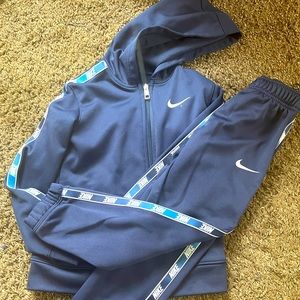 Boys Navy Nike Track suit